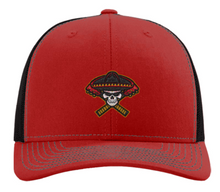 Load image into Gallery viewer, Richardson Trucker Snapback Cap - Red/Black