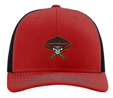 Richardson Trucker Snapback Cap - Red/Black