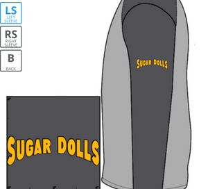 District Women's Lightweight Hoodie - Sugar Dolls Logo