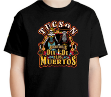 Load image into Gallery viewer, Kids Dia de los Muertos Hanes Authentic Short-Sleeve Tee