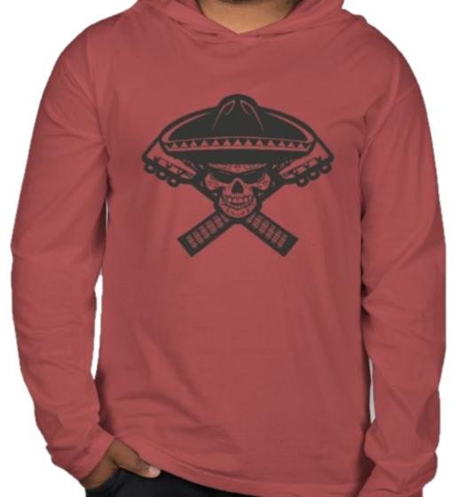 Garment Dyed Hooded Long Sleeve Comfort Colors Tee