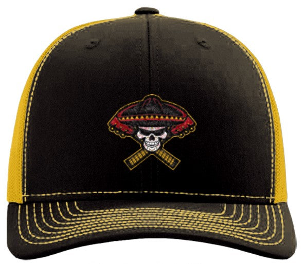 Richardson Trucker Snapback Cap - Black/Gold