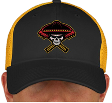 Load image into Gallery viewer, New Era Stretch Fit Mesh Hat - Black/Gold