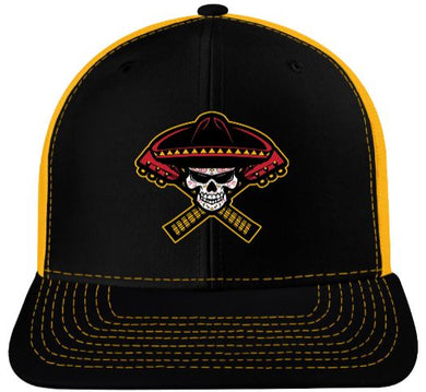 Richardson Trucker Snapback Cap - Black/Gold